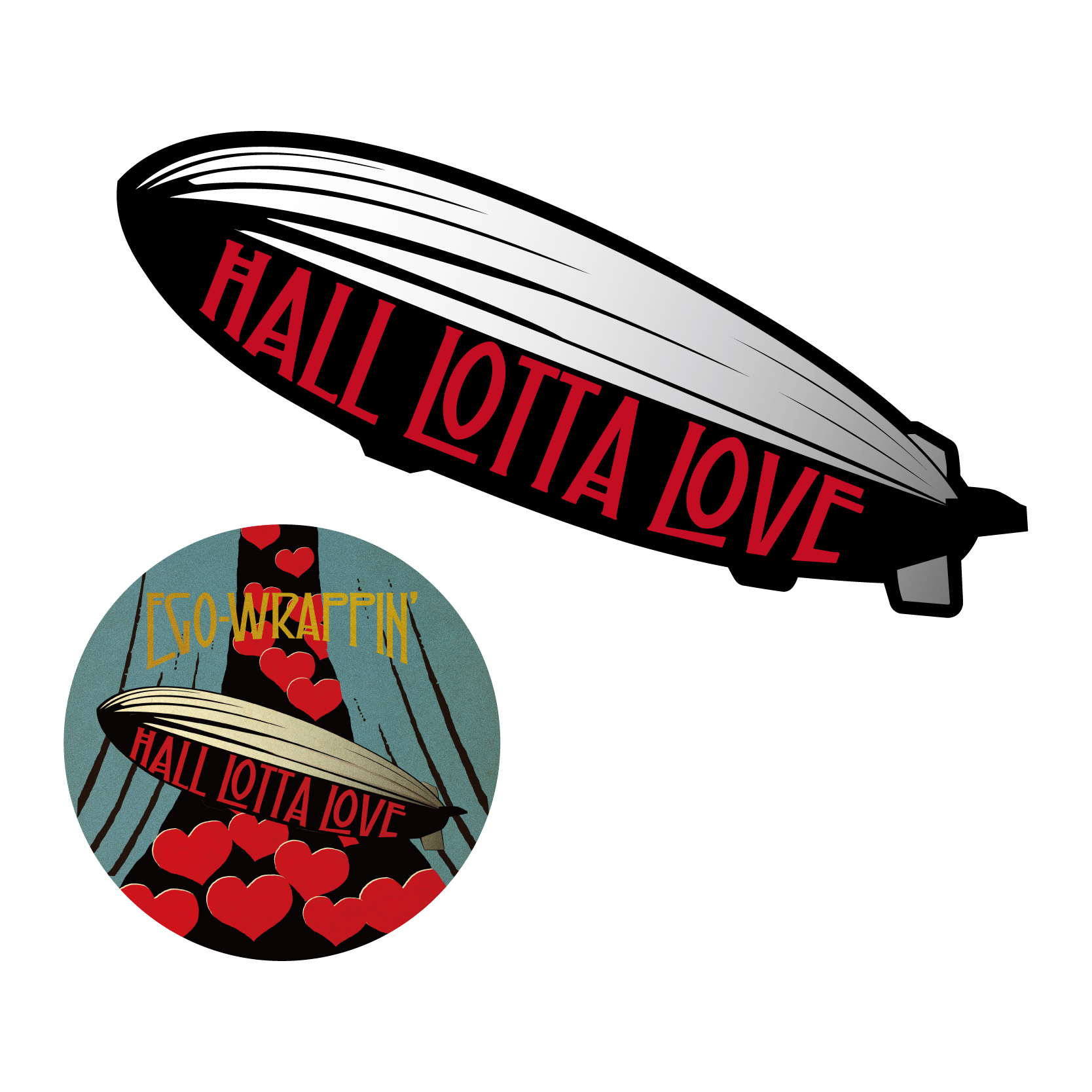 HALL LOTTA LOVE ステッカーセット -飛行船セット-